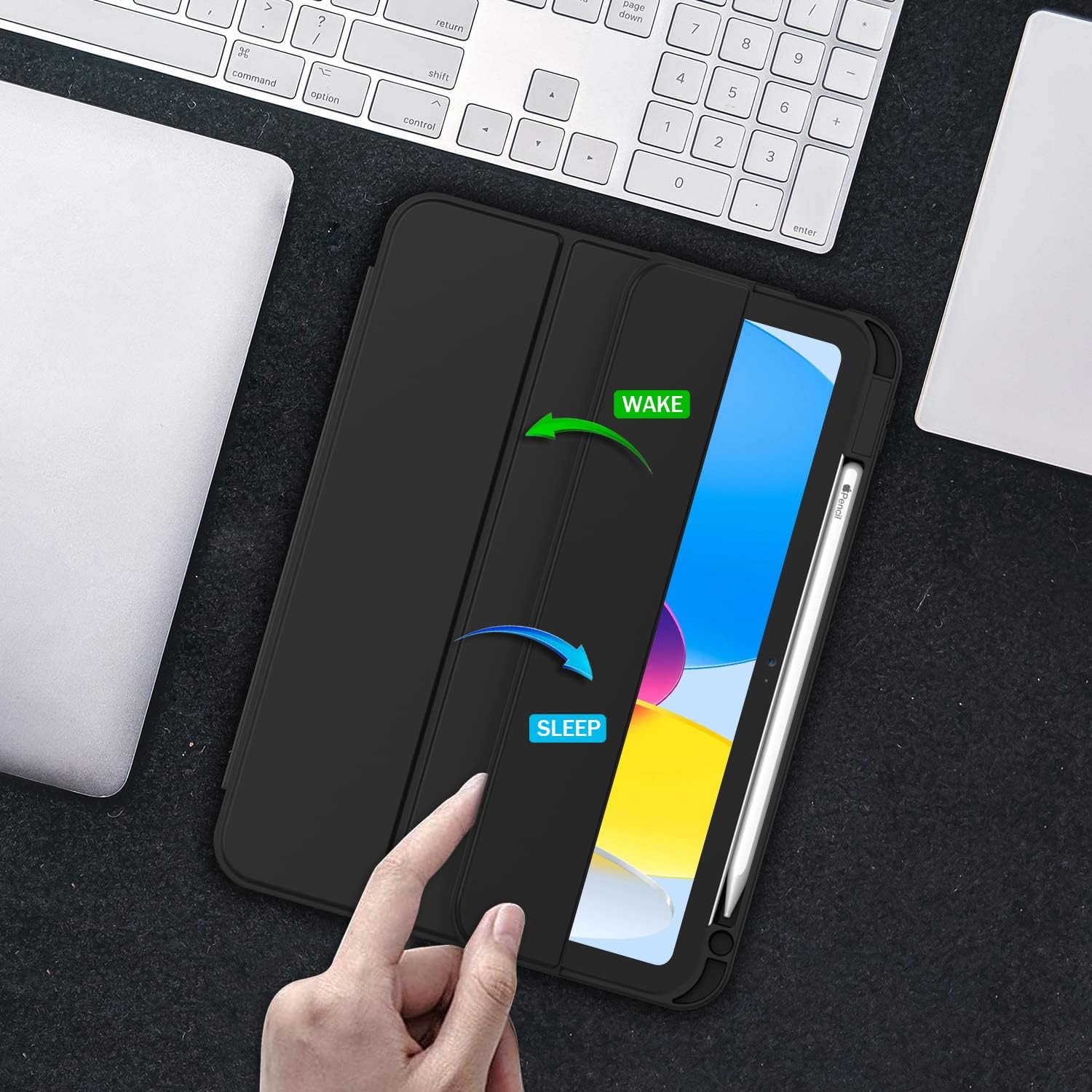 Good iPad Pro 10.5" 2017 Cases-Durable PU Leather Cover with Soft TPU Back Shell